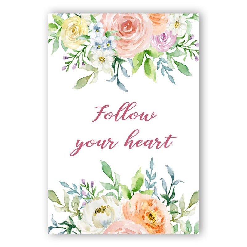 Postcard Fair ENCOURAGING quotes postcard set of 20 identical postcards. Encouragement and support phrases post cards. Made in USA. - Image 5